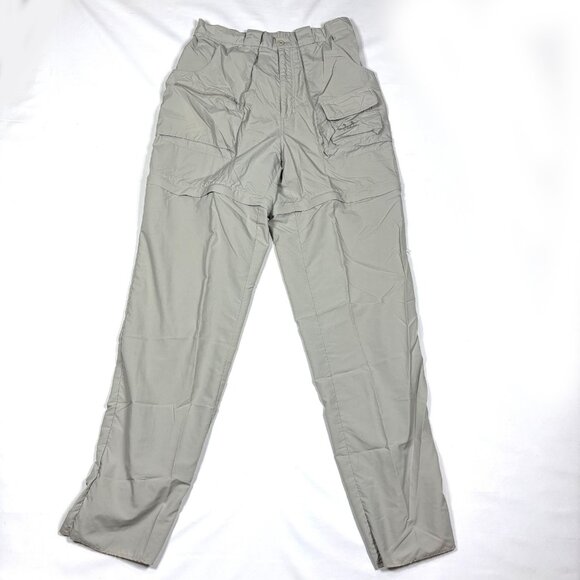 VTG Cabela's Guidewear Green Lightweight Hiking Fishing Convertible Pants Mens L - Picture 1 of 9